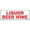 Signmission LIQUOR BEER WINE BANNER SIGN cold ice discount shelf brands atm malt B-72 Liquor Beer Wine - alternate 1